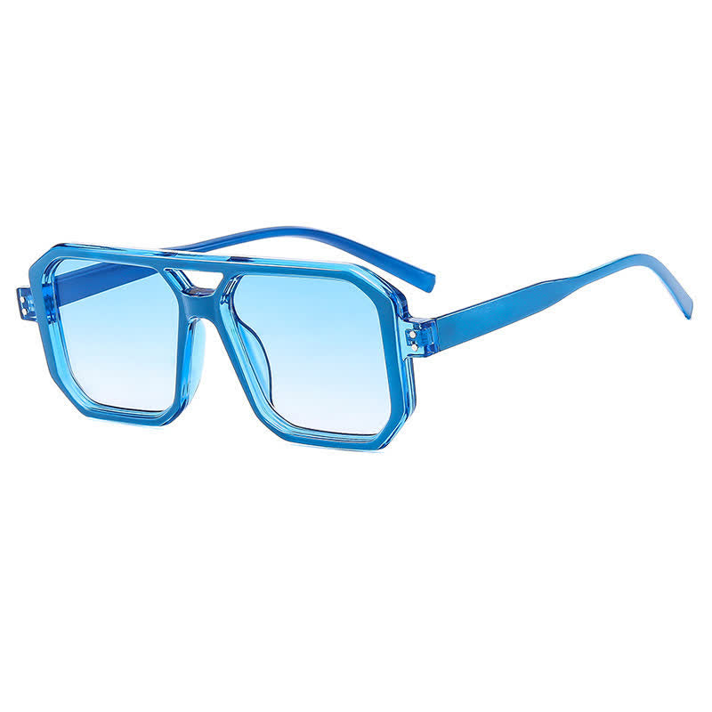 Spykay™ SG60875 Trendy Square Frame Double Bridges Sunglasses