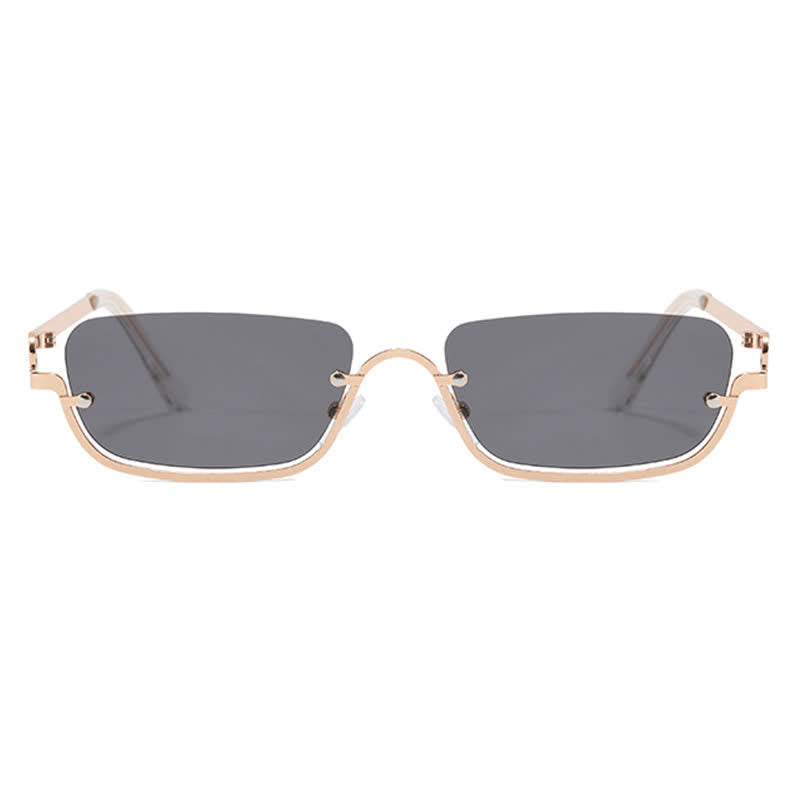 Spykay™ SG60874 Trendy Semi-Rimless Rectangle Frame Sunglasses