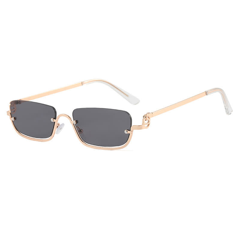 Spykay™ SG60874 Trendy Semi-Rimless Rectangle Frame Sunglasses