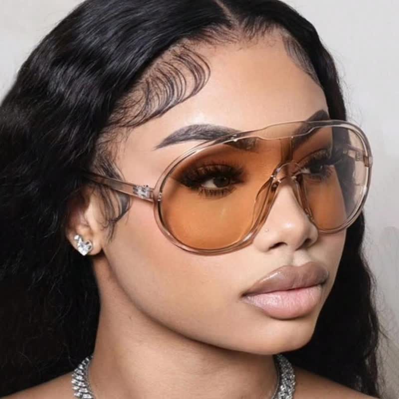 Spykay™ SG60729 One Piece Oversized Aviator Sunglasses