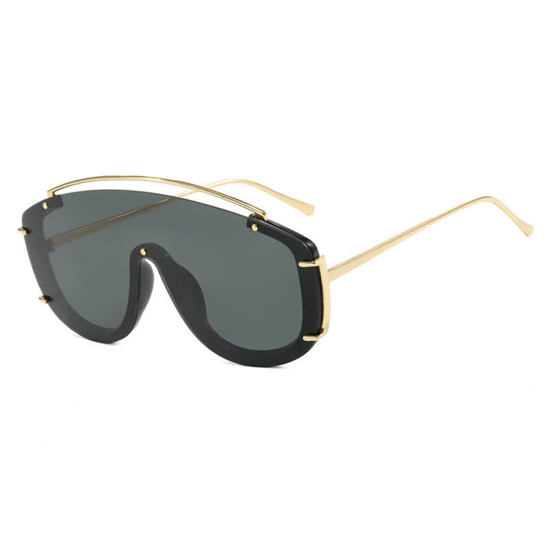Spykay™ SG60885 One-piece Oversized Aviator Sunglasses