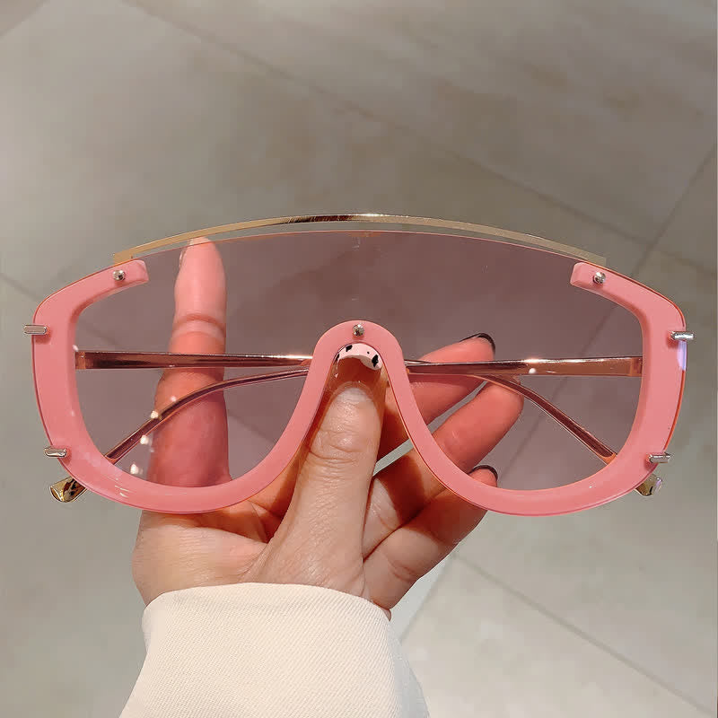 Spykay™ SG60885 One-piece Oversized Aviator Sunglasses