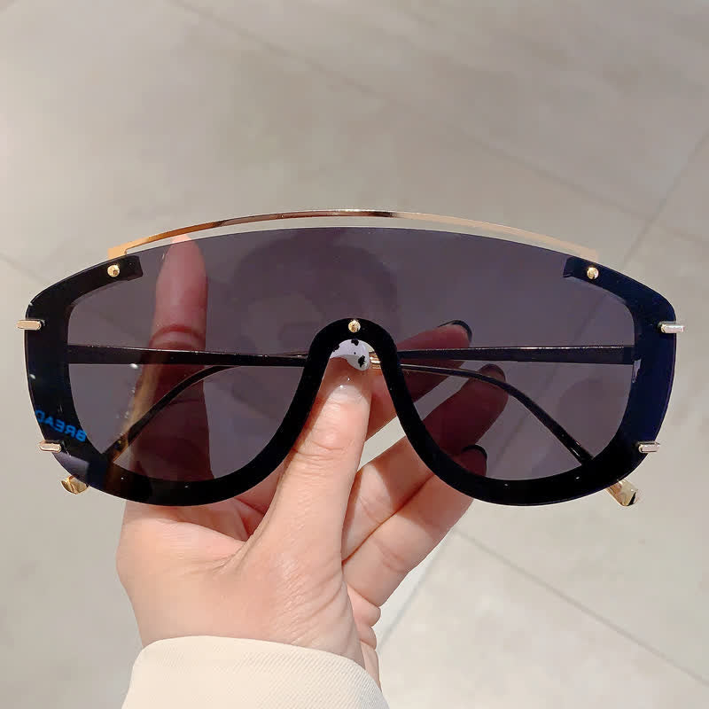 Spykay™ SG60885 One-piece Oversized Aviator Sunglasses