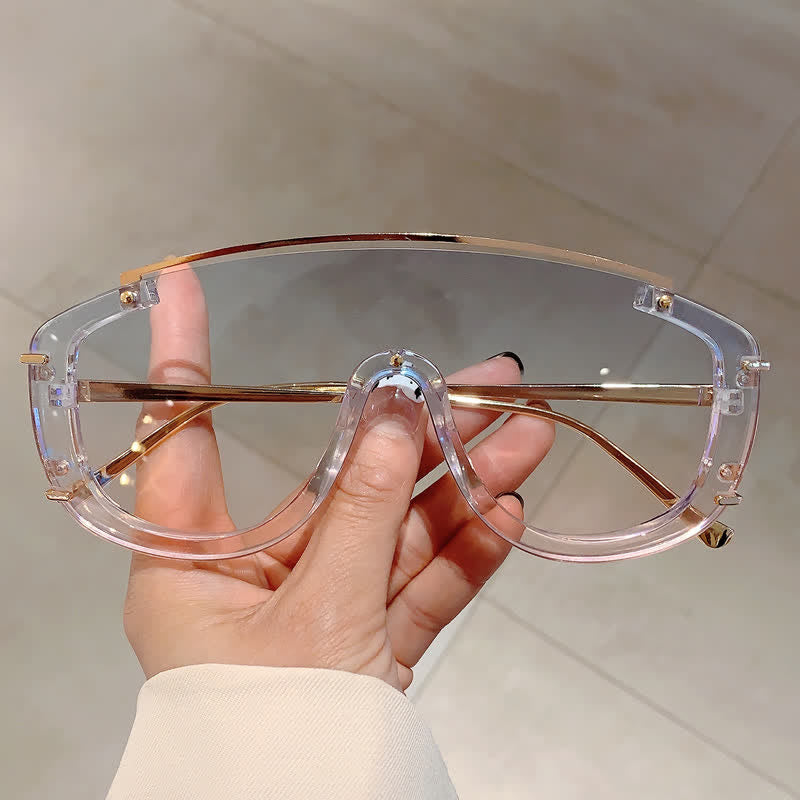 Spykay™ SG60885 One-piece Oversized Aviator Sunglasses