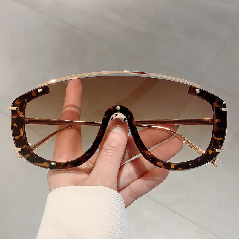 Spykay™ SG60885 One-piece Oversized Aviator Sunglasses