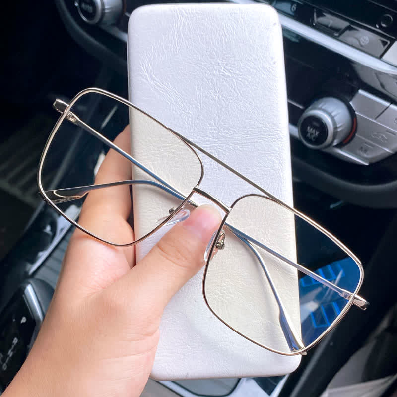 Spykay™ EG26775 Retro Classic Square Frame Double Bridges Glasses