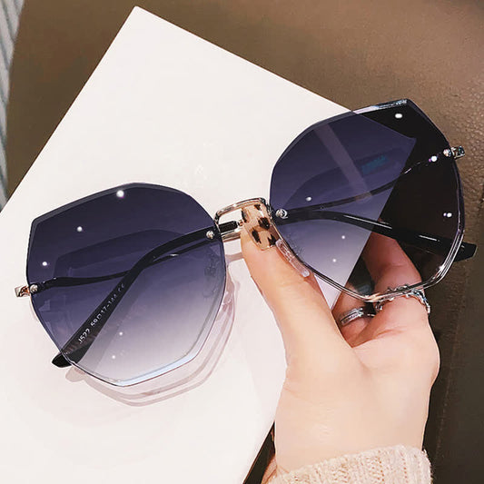 Spykay™ SG60900 Geometric Rimless Tinted Sunglasses
