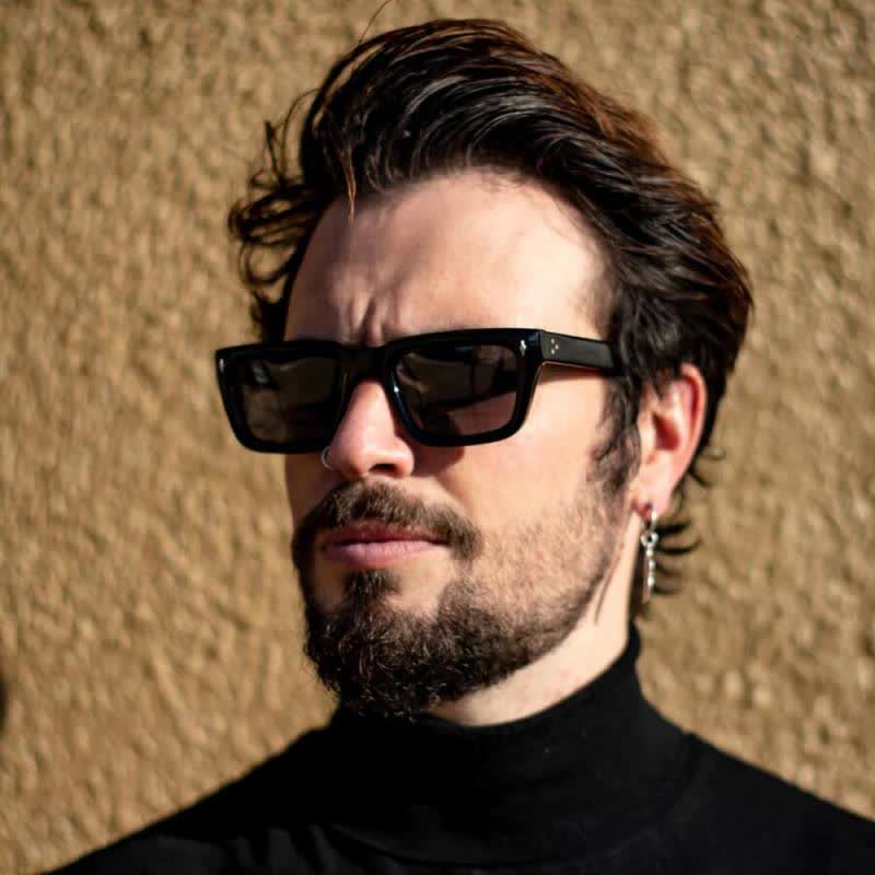 Spykay™ SG60748 Thick Rectangle Frame Trendy Sunglasses