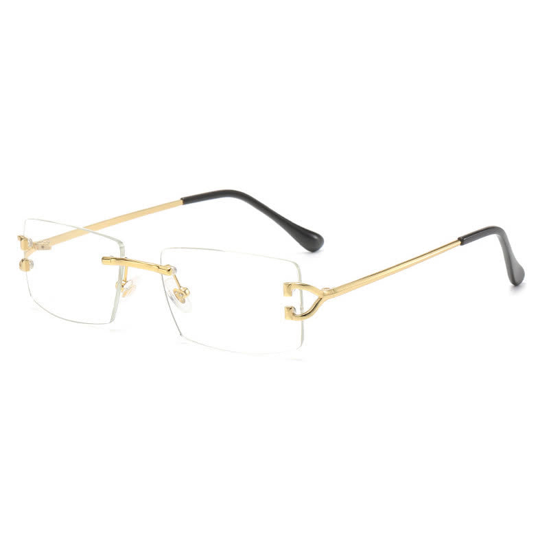 Spykay™ EG26783 Rectangle Frame Trendy Rimless Glasses