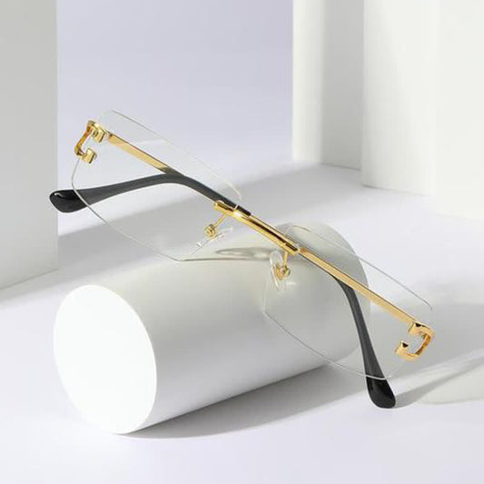 Spykay™ EG26783 Rectangle Frame Trendy Rimless Glasses