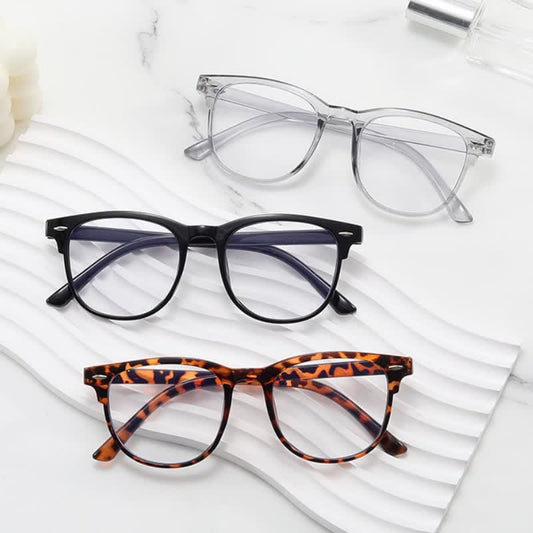 Spykay™ EG26666 Unisex Anti-blue Light Transparent Square Frames Simple Eyeglasses
