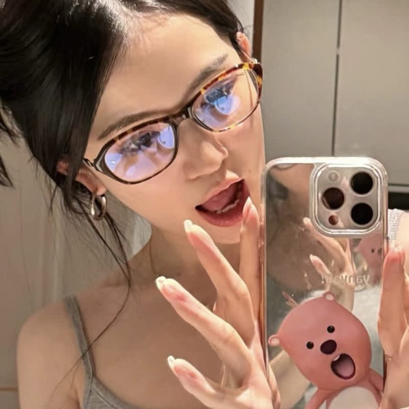 Spykay™ EG26803 Lightweight Butterfly Titanium Frame Anti-blue Light Glasses