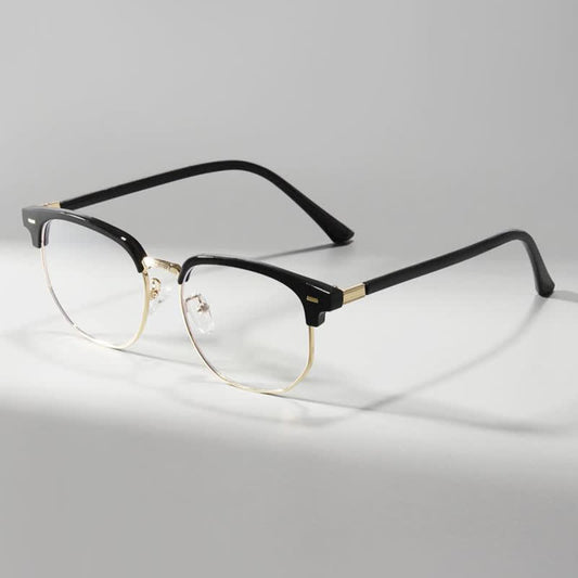 Spykay™ EG26807 Semi-Rimless Square Frame Anti-blue Light Browline Glasses