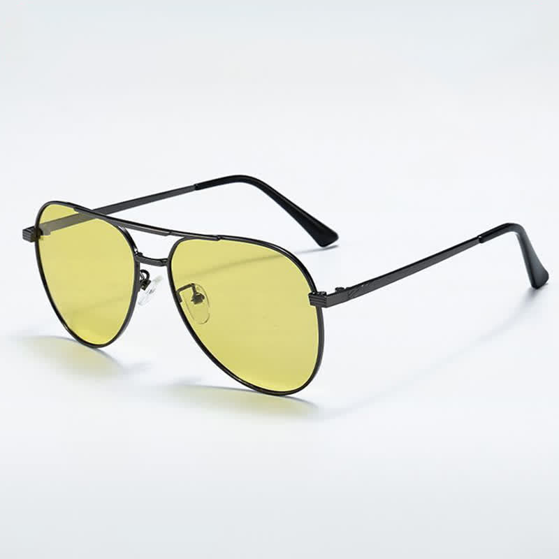 Spykay™ SG60936 Double Bridges Polarized Photochromic Aviator Sunglasses for Driving