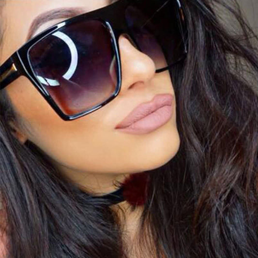 Spykay™ SG60942 Flat Top Oversized Square Frame Fashion Sunglasses