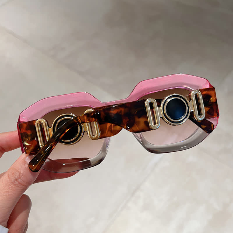 Spykay™ SG60947 Trendy Geometric Thick Frame Sunglasses