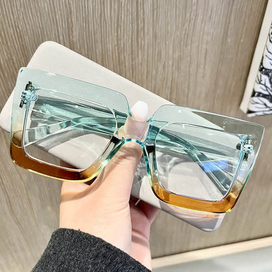Spykay™ EG26812 Oversized Square Frame Anti-blue Light Glasses