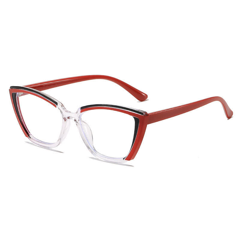 Spykay™ EG26814 Fashion Colorblock Butterfly Frame Anti-blue Light Glasses