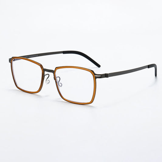 Spykay™ EG26820 Lightweight Titanium Square Frame Anti-blue Light Glasses