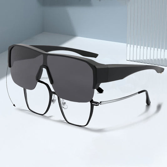 Spykay™ SG60959 Fit Over Glasses Semi-Rimless Polarized Sunglasses for Sports&Driving