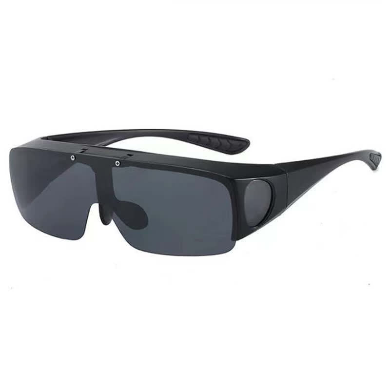 Spykay™ SG60962 Fit Over Glasses Clip-On Lenses Polarized Sunglasses for Driving&Cycling
