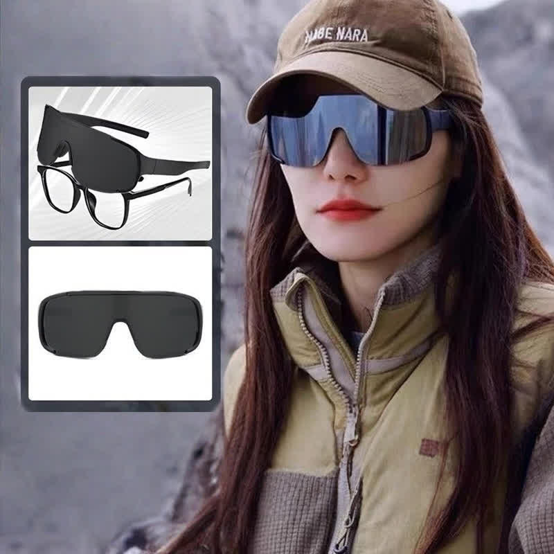 Spykay™ SG60961 Fit Over Glasses One-piece Sunglasses for Sports&Climbing
