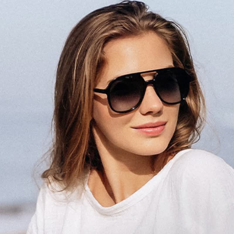 Spykay™ SG60740 Retro-Vintage Double Bridges Polarized Aviator Sunglasses