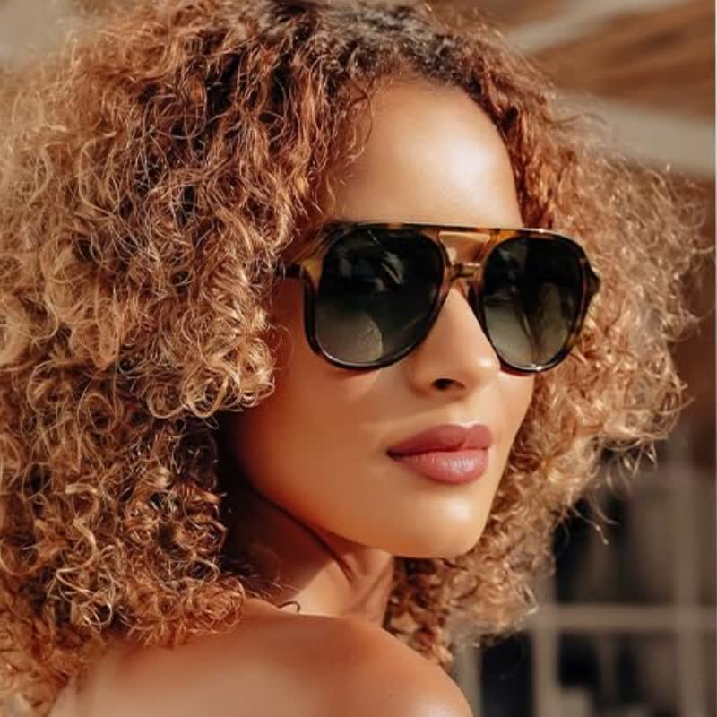 Spykay™ SG60740 Retro-Vintage Double Bridges Polarized Aviator Sunglasses