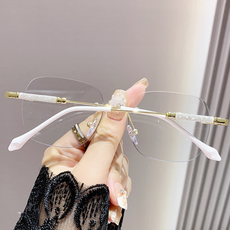 Spykay™ SG60971 Square Frame Rimless Hipster Photochromic Sunglasses