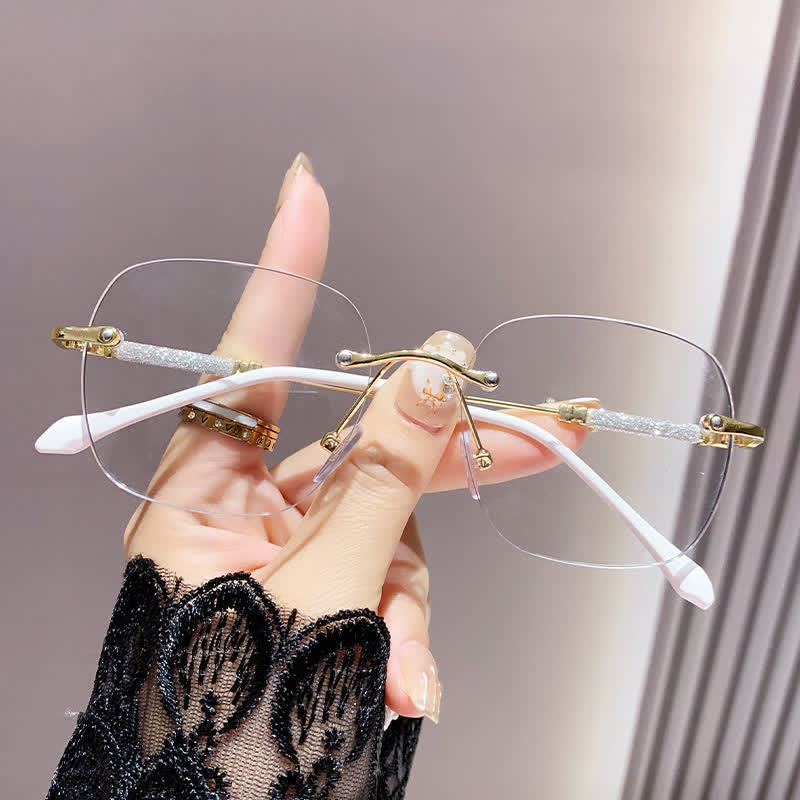 Spykay™ SG60971 Square Frame Rimless Hipster Photochromic Sunglasses