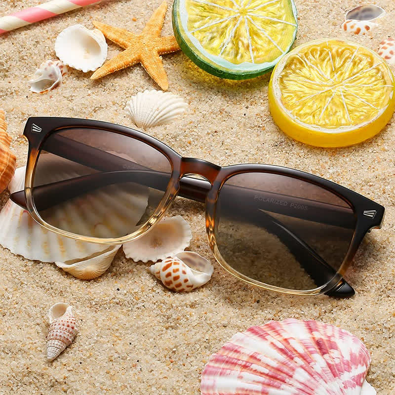 Spykay™ SG60973 Classic Lightweight Polarized Simple Square Frame Sunglasses