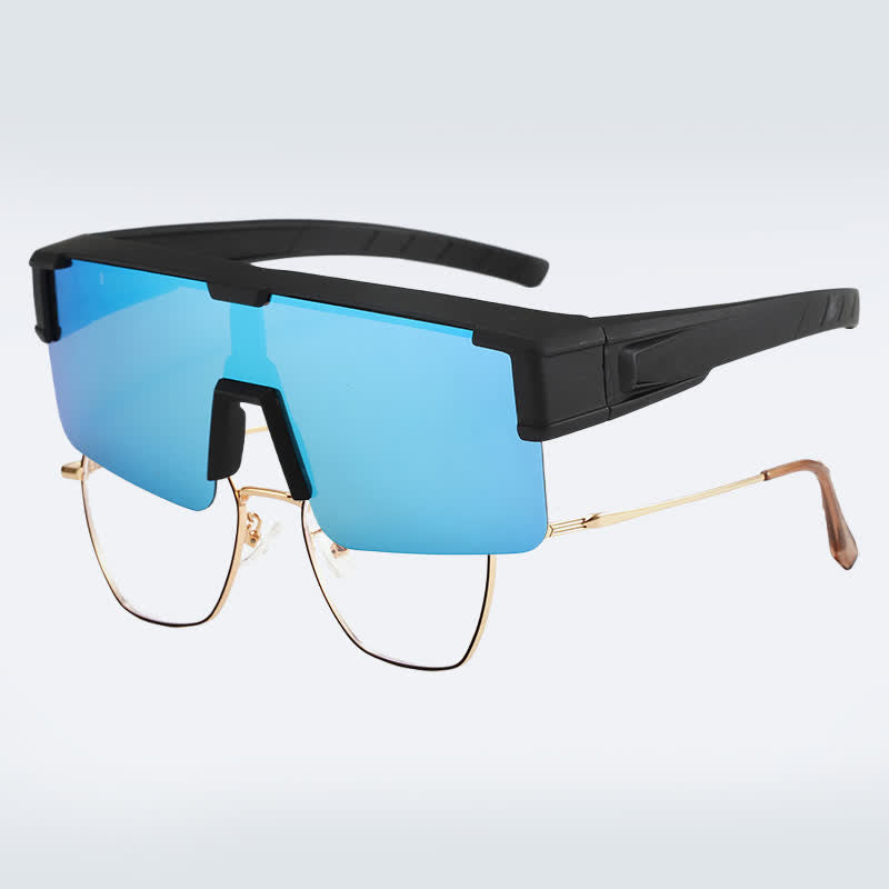 Spykay™ SG60974 Fit Over Glasses Polarized One-piece Sunglasses