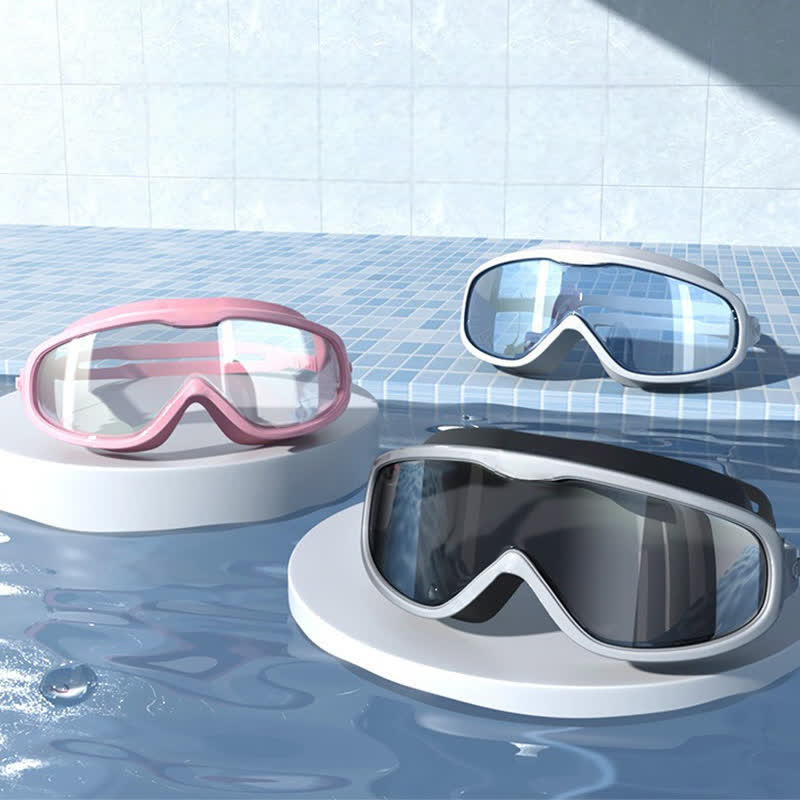 Spykay™ SG60980 Unisex Large Frame Anti Fog Swim Goggles with Earplugs And Case