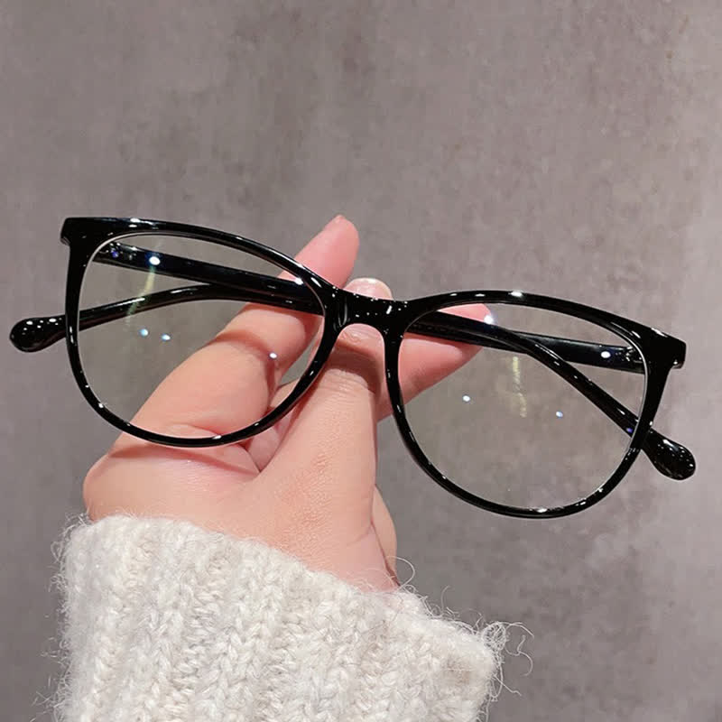 Spykay™ EG1012 Women's Round PC Frame Personality Fashion Clear Lens Glasses With Gradient Tint Clear Glasses Accessories