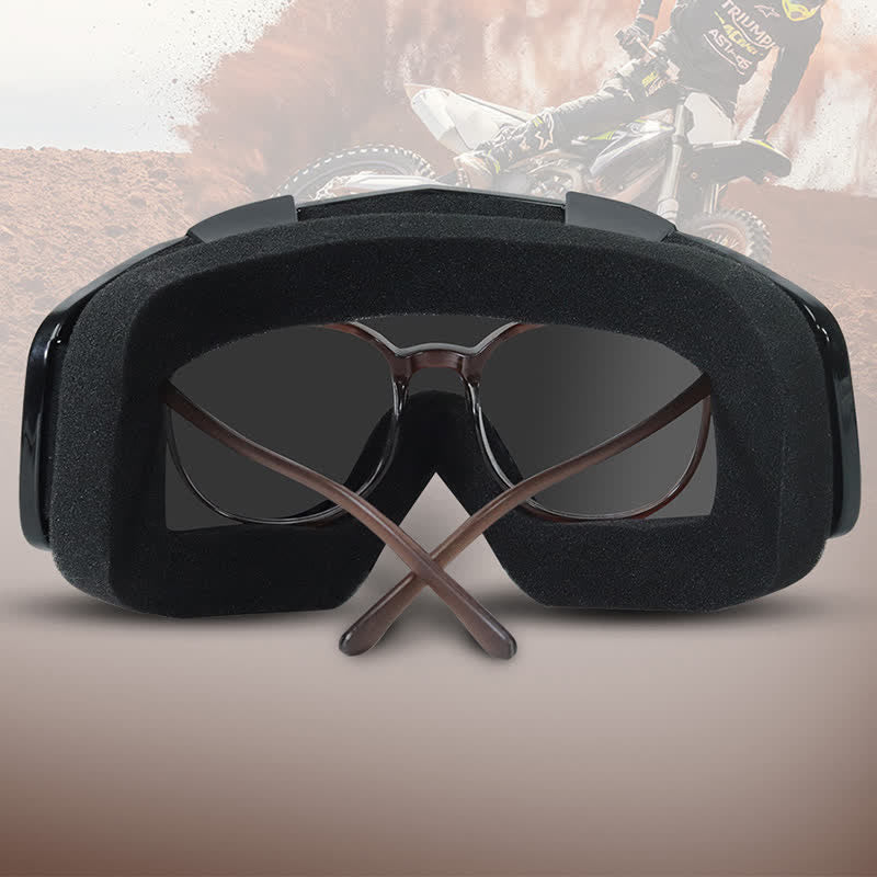 Spykay™ SG60982 Retro Over Glasses Windproof Ski Goggles Motorcycle Goggles for Men Women