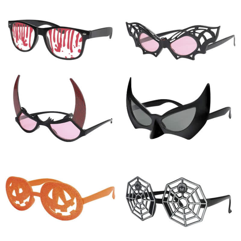 Spykay™ SG60989 Halloween Spider Bat Pumpkin Skull Bloodshot Sunglasses for Women Men