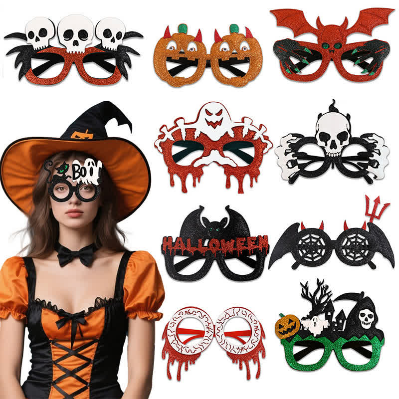 Spykay™ EG26830 Halloween Spooky Bat Pumpkin Skull Glasses for Adult Children