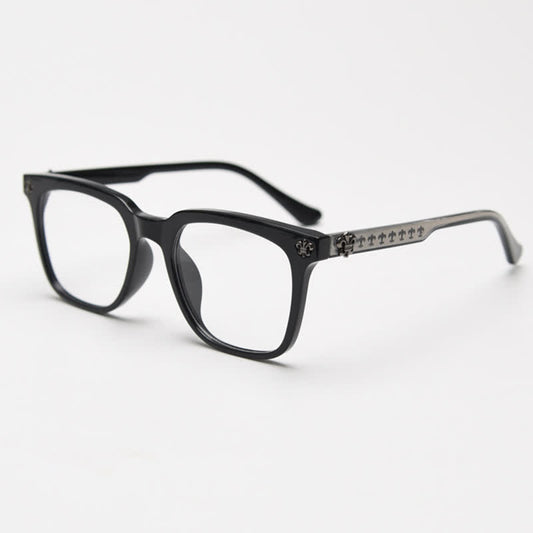 Spykay™ EG26839 Classic Cross Decor Square Frame Anti-blue Light Glasses