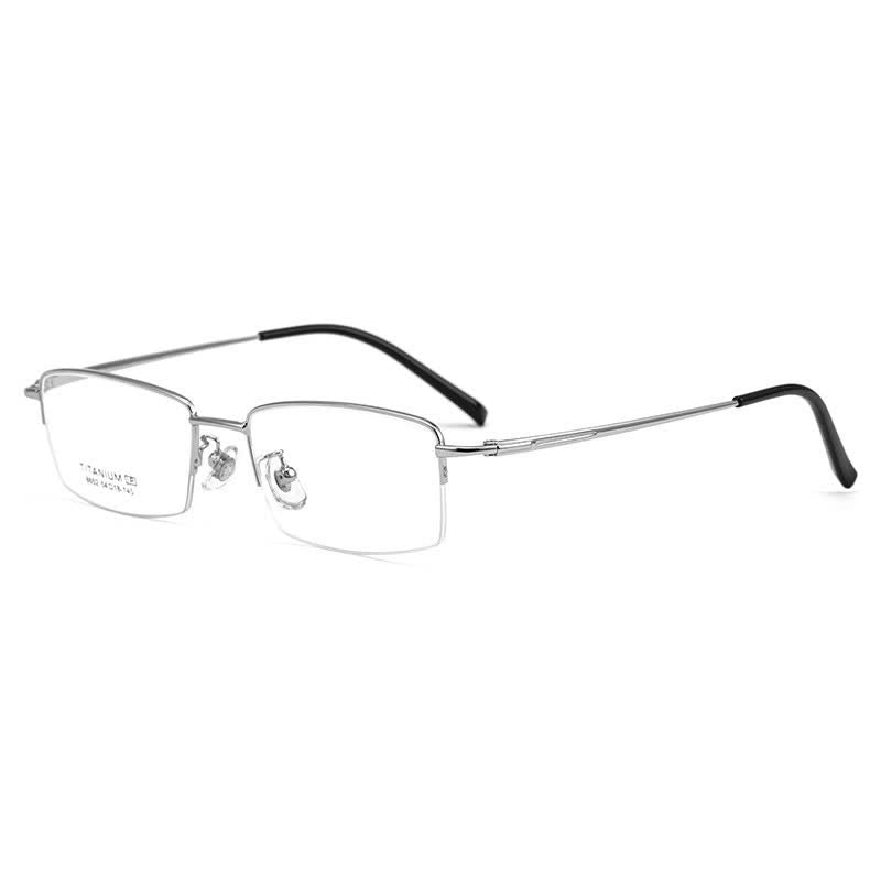 Spykay™ EG26844 Semi-Rimless Rectangle Titanium Frame Anti-blue Light Simple Glasses