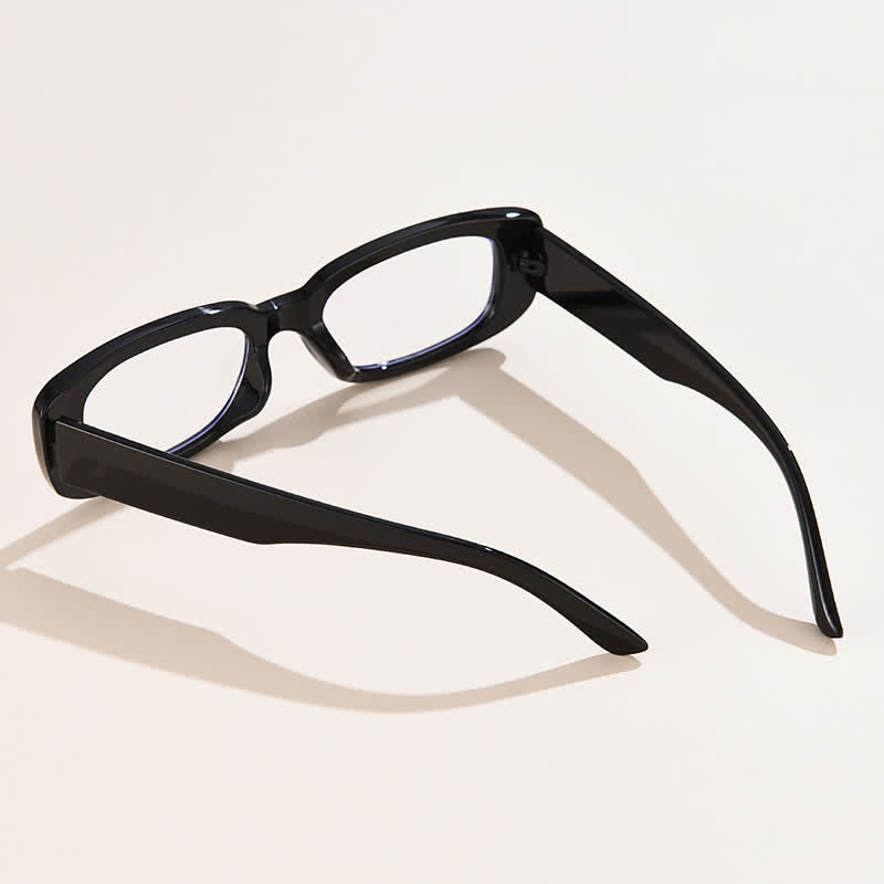 Spykay™ EG26859 Black Rectangle Small Thick Frame Vintage Glasses
