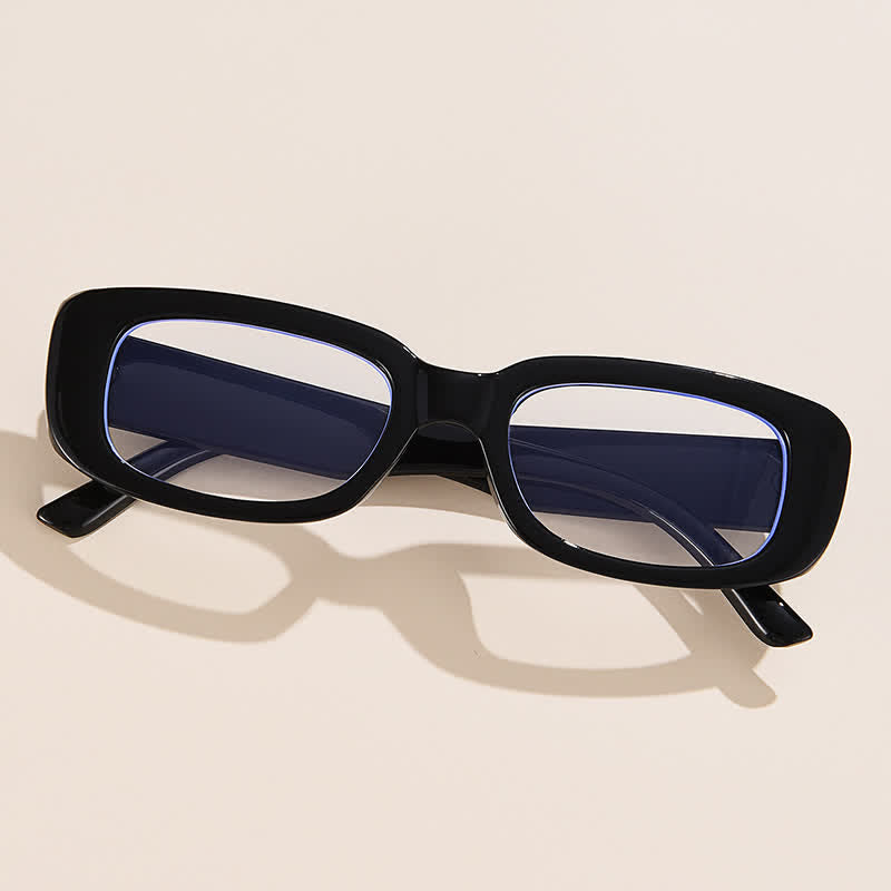 Spykay™ EG26859 Black Rectangle Small Thick Frame Vintage Glasses