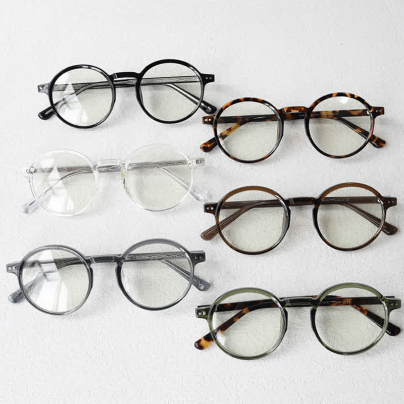 Spykay™ EG26870 Unisex Retro Simple Round Frame Anti-blue Light Glasses