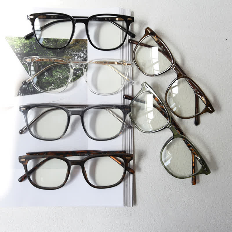 Spykay™ EG26868 Large Square Frame Anti-blue Light Retro Classic Glasses