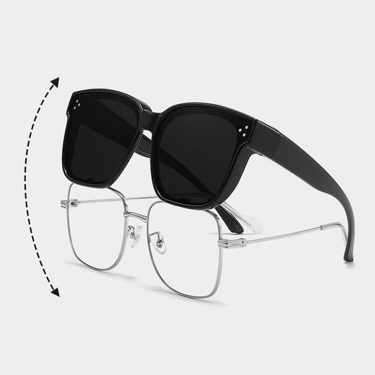 Spykay™ SG61006 Fit Over Glasses Square Frame Classic Polarized Sunglasses for Women Men