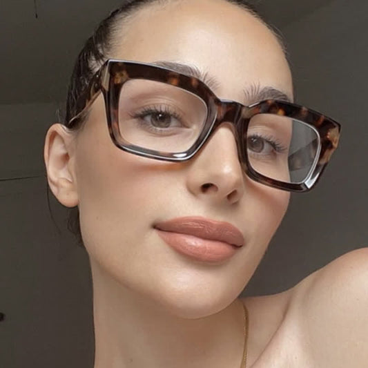 Spykay™ EG26877 Classic Simple Square Frame Concave Lenses Anti-blue Light Thick Glasses