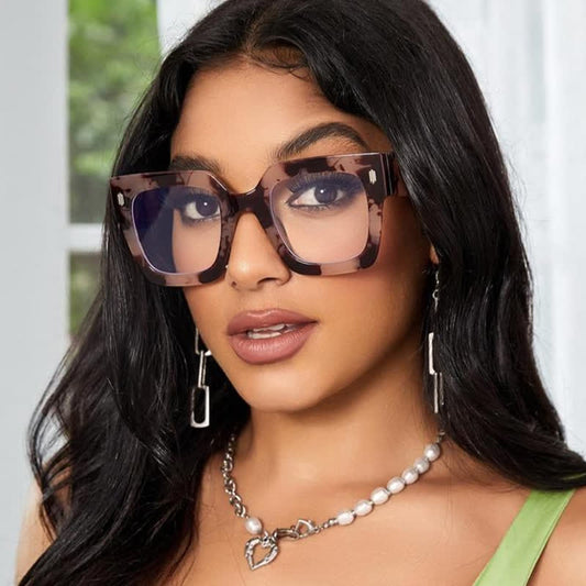 Spykay™ EG26878 Anti-blue Light Oversized Square Thick Frames Eyeglasses