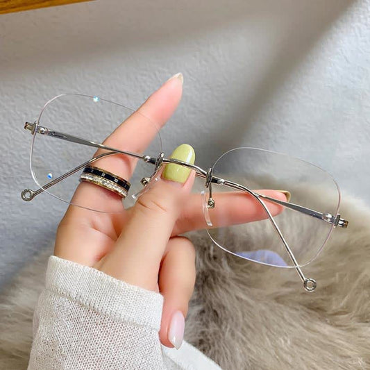Spykay™ EG26888 Square Frame Anti-blue Light Retro Rimless Glasses