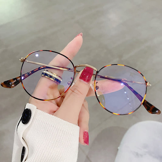 Spykay™ EG26906 Retro Simple Round Frame Anti-blue Light Hipster Glasses