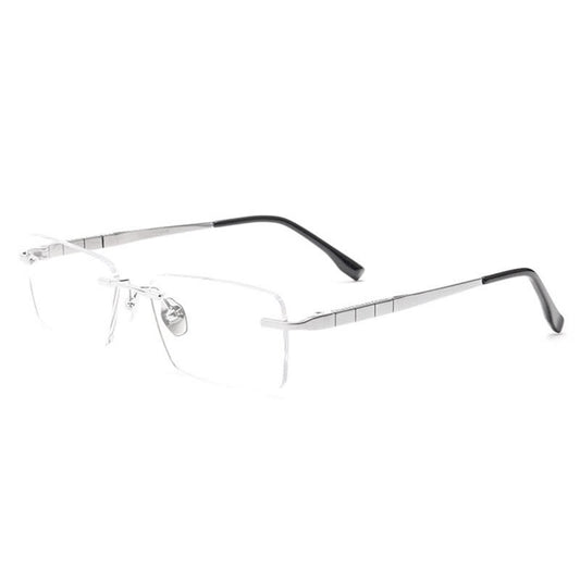 Spykay™ EG26903 Retro Simple Rectangle Frame Anti-blue Light Hipster Rimless Glasses
