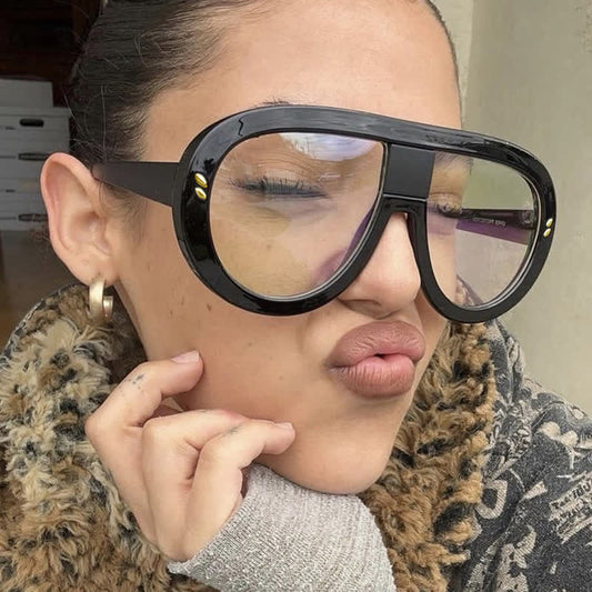 Spykay™ EG26907 Anti-blue Light Oversized Fashion Aviator Glasses